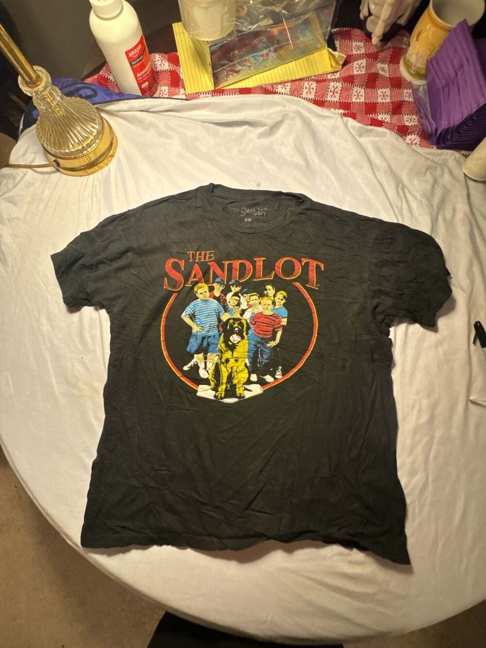 The Sandlot Group Characters Graphic T-Shirt Black